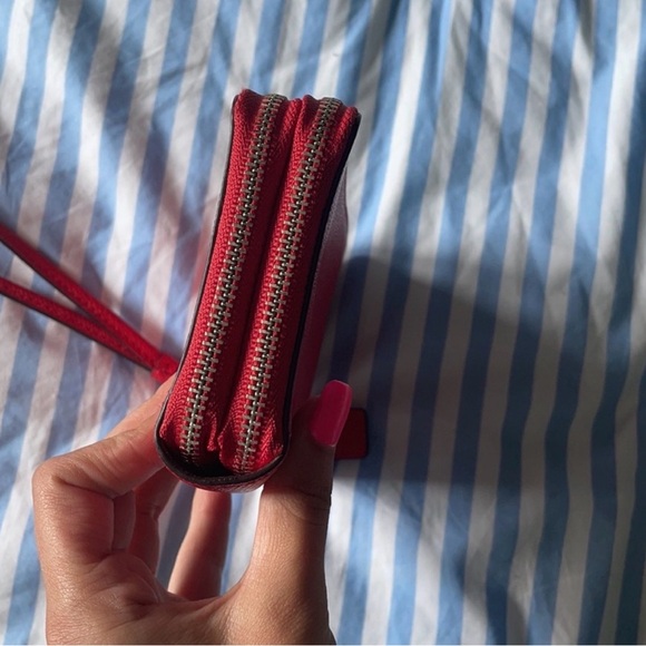 Coach Red Wristlet Wallet - Picture 8 of 8